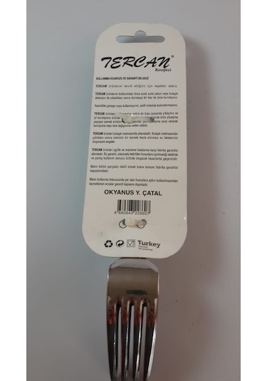 Tercan Okyanus Çatal Kaşık Bıçak Seti 89 Parça Gri