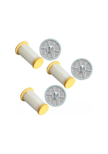 Fc8260 Fc8261 Fc8262 Fc8264 İçin 3x Elektrikli Süpürge Parçaları Hepa Filtresi Ve 3x Yuvarlak Hava Çıkış Filtresi