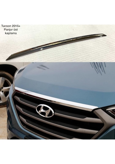 Hyundai Tucson Kaput Ucu Panjur Üst Kromu Nikelajı 2015-2018
