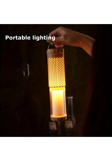 Youtek Usb Şarjlı Led Gönüllü Kamp Lambası - 3000mah Pil, Işıkkıçık Ayarı, Çift Mod Işık, Teleskopik Tasarım, Dışarıdışı Kullanım, Manyetik Tutma Ve Askı Özelliği Diğer