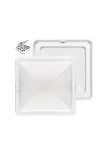 Hightower Beyaz 14" Karavan Çatı Havalandırma Kapağı - Dayanıklı, Rüzgar Ve Su Geçirmez