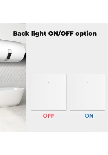 Symbee Akıllı Ev Su Isıtıcı Anahtarı - Wifi/bluetooth, Uzaktan Kontrol, Alexa & Google Home Uyumlu, Led Aydınlatmalı Wifi Mode