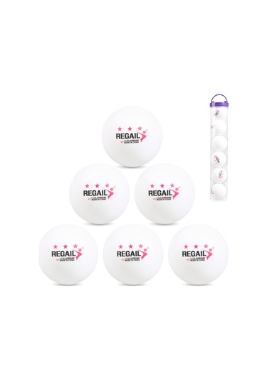 Ranyeek 6 Adet 3 Yıldızlı 40mm Abs Tenis Topu - İyi Zıplama, Spor Kulüpleri Ve Robot Antrenmanı İçin Beyaz