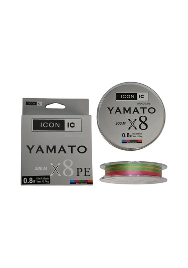 İcon-ic Yamato 8x 300 Mt Multicolour Örgü İp Misina 0.18