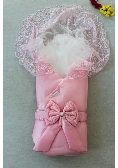 Kumru Kristal Kı Bebek Kundağı Unisex Bebek Dış Kundak Battaniyesi Hastane Çıkışı Kundak Battaniye Pembe