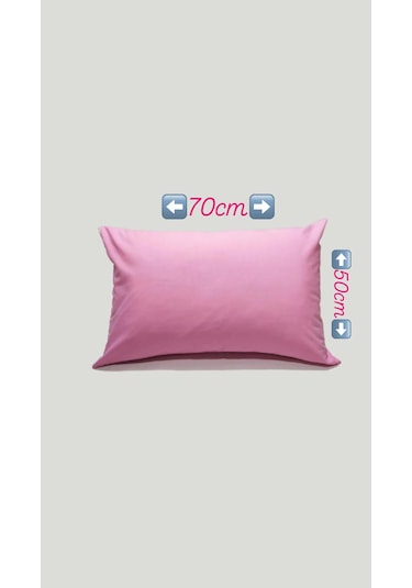 50x70cm 2adet %100 Cotton Yastık Kılıfı Lila