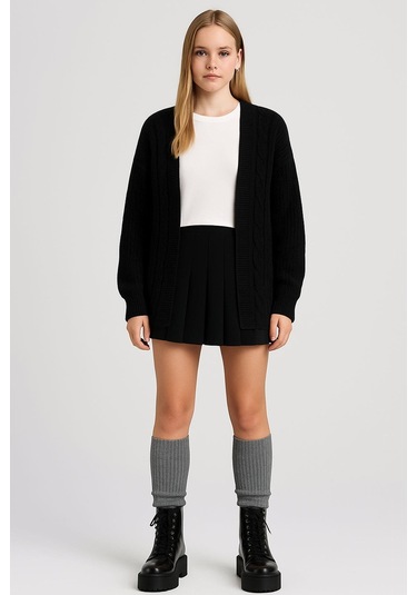 3 Çift Basic Kalın Pamuk Karışımlı Tozluk Kahverengi-gri