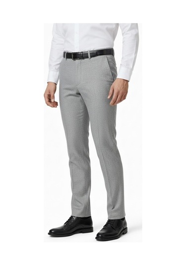 Erkek Regular Fit Kumaş Pantolon Likra Kumaş Bgl-st05032 Gri