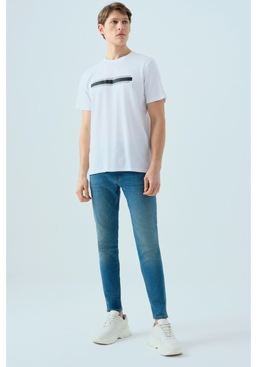 Loft Erkek Tişört Lf2038585 Beyaz