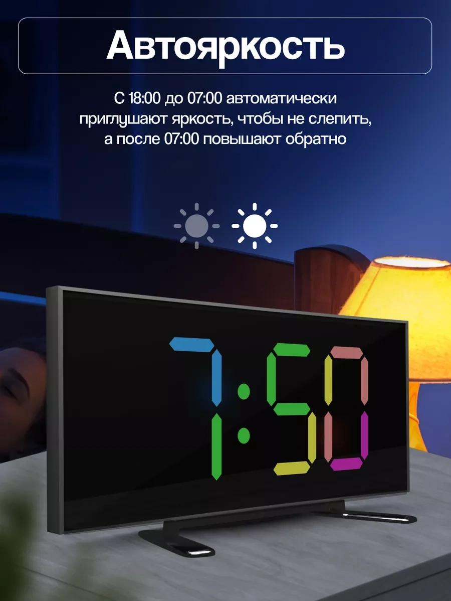 Casy Market Masaüstü Elektronik Saat Prizden Şarjlı Çalar Saat İç Mekan İçin 147787077 Siyah