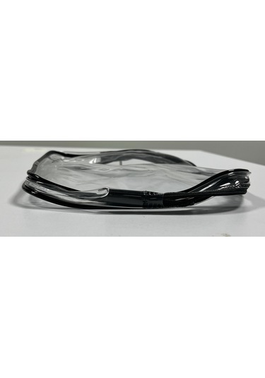 Hangfox Siyah Orta Boy Pvc Şeffaf Organizer Çanta - Su Geçirmez, Kauçuk Çekmeceli, Makyaj-seyahat-eşya Saklama Çantası Siyah