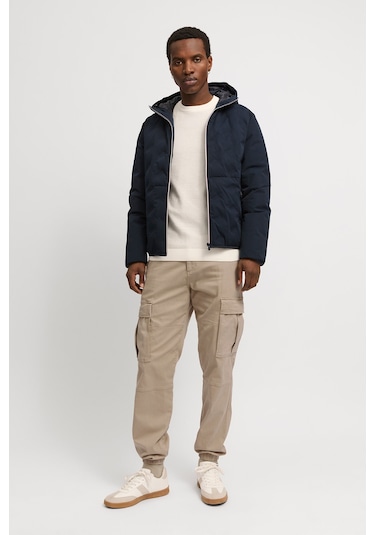 Jack & Jones Erkek Jpstkane Rahat Kalıp Kargo Pantolon 12268261 Bej Bej