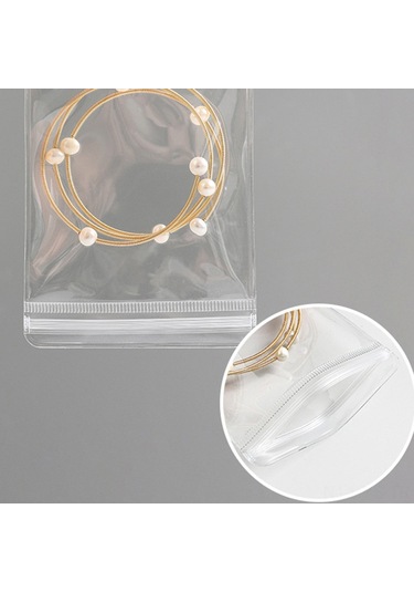 Yunboo Medyum Boy 20 Adet Gümüş Ve Altın Takı Saklama Çantaları - Anti-oksidan, Taşınabilir, Kapalı Kutu Seti Beyaz