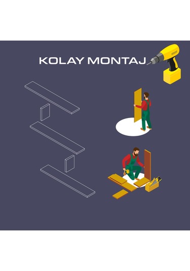Minimalist Duvar Rafı Beyaz