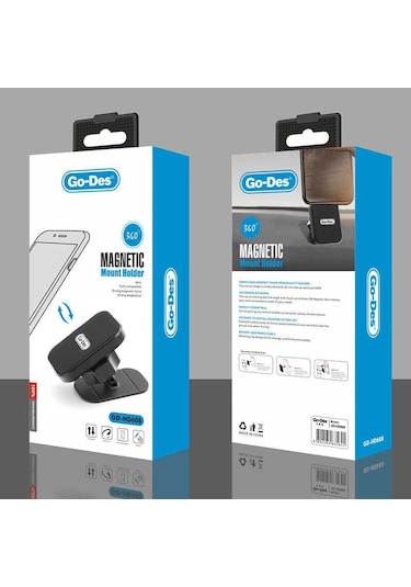 Go Des GD-HD608 Magnetik Araç İçi Telefon Tutucu - ZORE-221152