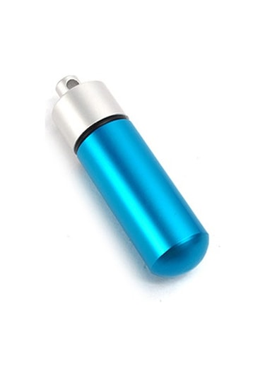 Mini Su Geçirmez EDC Anahtarlıklı Seyahat Hap Tutucu 5 Adet Çok Renkli