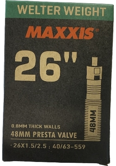Maxxis 26x1.50/2.5 İğne Sibop İç Lastik 48mm Siyah