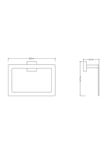 Fontana Kare Havluluk Krom Fc-50105 Krom