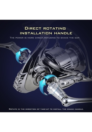 Maoyaya Leofıshıng Se2000 Paslanmaz Çelik Şaftlı Düzgün Dönen Balık Olta Makinası, Alüminyum Makara İle Yüksek Performans Balık Avı