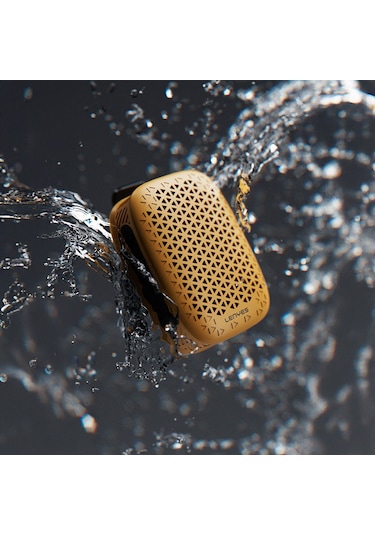 Lenyes S232 Tws Mandallı Bluetooth Speaker Hoparlör V5.4 Sarı