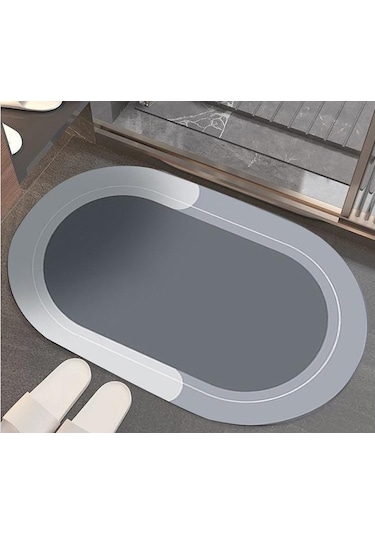 Konyax Oval Süper Emıcı Banyo Paspası Renkli