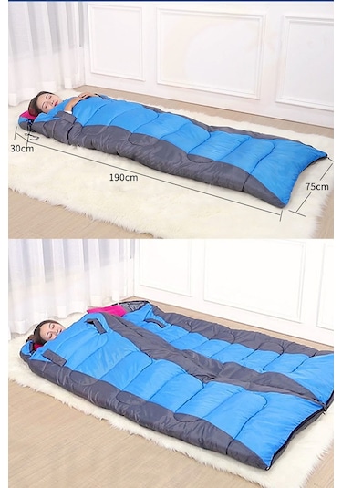 Efsane Kamp - Uyku Tulumu 2kg +5c To -10c - Mavi