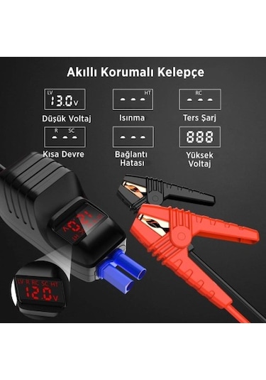 Utrai Jstar 3 20000 mAh 1600A Jump Starter Taşınabilir Akü Takviye Cihazı Seti