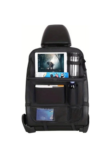 Dashanshop Red Gıonee Katlanır Tablet Tutuculu Çok Cepli Araç Koltuğu Organizeri