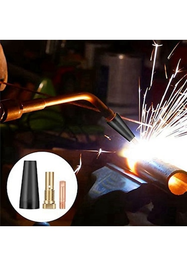 Xurunkeji 15 Adet Mıg Kaynak Seti Akı Çekirdekli Gazsız Nozul 0,9 Mm Pirinç Kaynak Uçları Yedek Mıg Kaynak Makinesi Aksesuarları