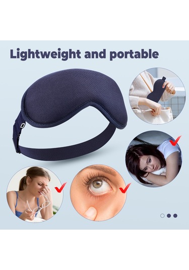 Lichen Usb Elektrikli Isıtma Göz Maskesi, Sıcak Kompres Göz Gri