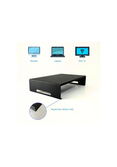 Monitör Standı - Laptop Standı - Monitör Yükseltici - Metal -mat