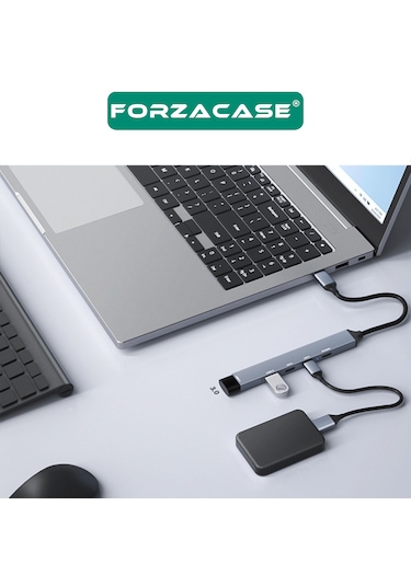 5in1 Type-c To Usb 3.0 Pd Çoklayıcı 100w Şarj Adaptörü - Fc902