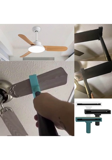 Tavan Vantilatörü Temizleyici Mikrofiber Tavan Vantilatörü Temizleme Fırçası Vakum Aparatı Ev İçin Yeniden Kullanılabilir Mobilya Temizleme Aracı