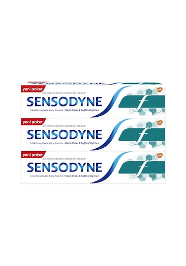 Sensodyne Günlük Koruma F Florürlü Diş Macunu 3 x 75 ML