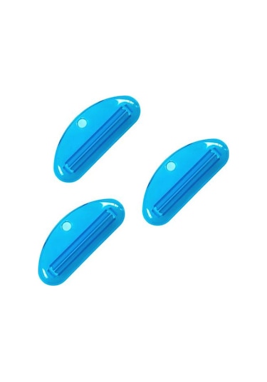 Açık Mavi Yüz Temizleyici Sıkacakları Uygun Ergonomi Taşınabilir Diş Macunu Tutucu Tüp Kozmetik Dağıtıcıları Ev Gereçleri Açık Mavi