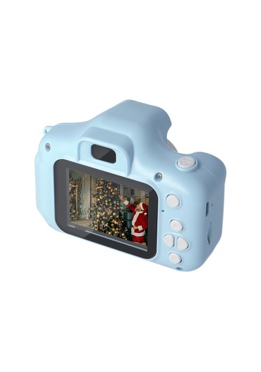 Vkemall Çocuklar İçin Yüksek Kaliteli Dijital Fotoğraf Makinesi - Hd Görüntü, 1080p Video, 2.0" Lcd Ekranlı  Paketi Mavi