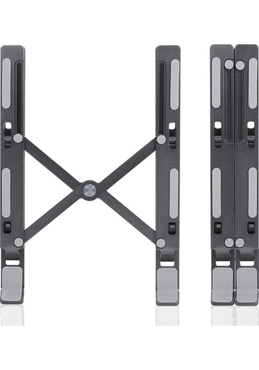 Novahub Katlanabilir 6 Seviyeli Alüminyum Laptop Stand - Ergonomik, Hafif Ve Taşınabilir Dizüstü Bilgisayar Tutucu