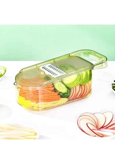 Fastbuy Mutfak El Korumalı 3 Bıçaklı Dilimleyici - Patates Ve Salatalık Kesici Diğer