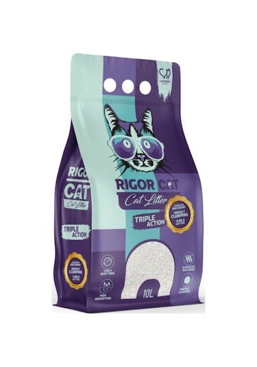Rigor Cat Lavanta Kokulu Bentonit Kedi Kumu 10 Litre
