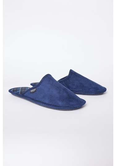 AC&Co / Altınyıldız Classics Erkek Lacivert-mavi Twigy Yumuşak Taban Ev Terliği Damat Çeyiz Lacivert - Mavi