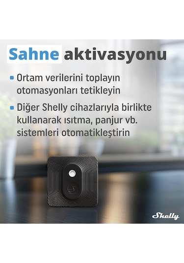 Shelly Blu H&t Siyah Bluetooth Sıcaklık Ve Nem Sensörü