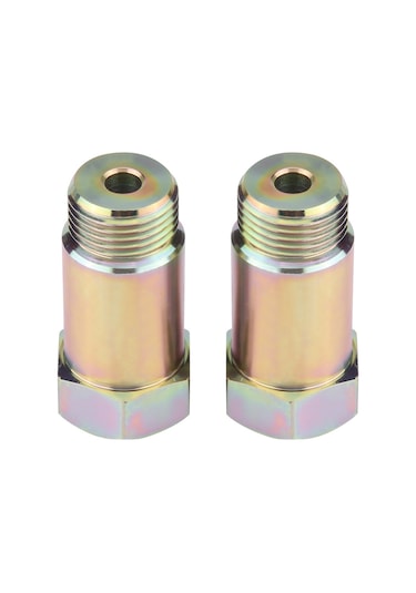 Konesam 45mm Demir Oksijen Sensörü Uzatıcı M18 1.5 , Araçlarda Exhaust Mesafesini Artırır, Hho Sistemi/test Borusu İçin, 2 Adet Sarı