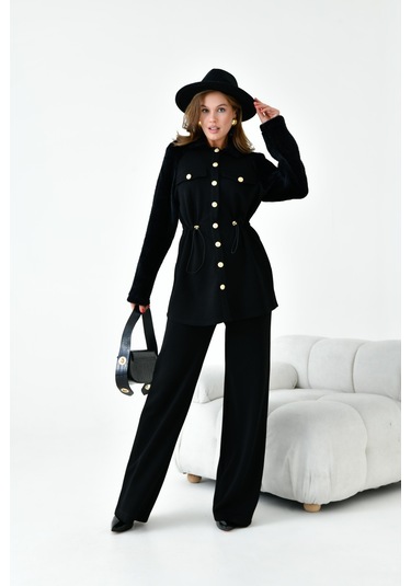 Ftz Kadın Kaşmir Takım Siyah 30960 Siyah