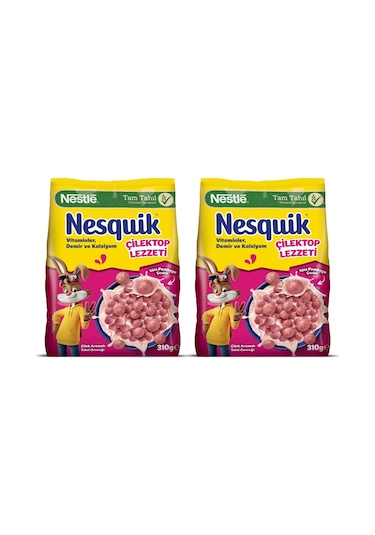 Nesquik Çilektop Lezzeti 310 Gr Mısır Gevreği X 2 Adet