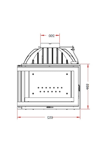 Invıcta 700 Foyer Angle Sol Açık Şömine Haznesi 6264 -73