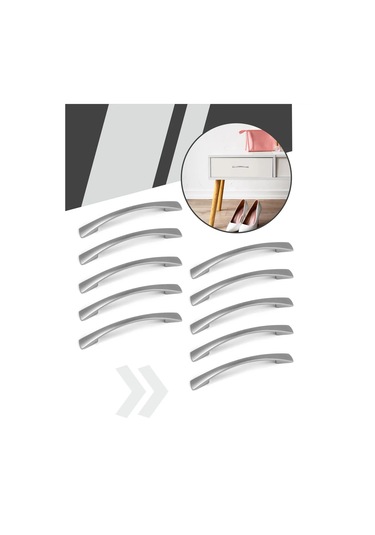 Centr Mebel'noj Furnitury Mobilya Kolları 96 Mm Krom Kaplama 10 Adet 293839895 Krom