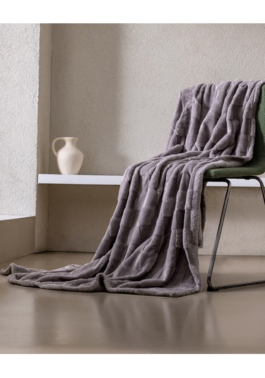 Vaporeux Welsoft Düz Tv Battaniye - Gri 8684427293096 Gri