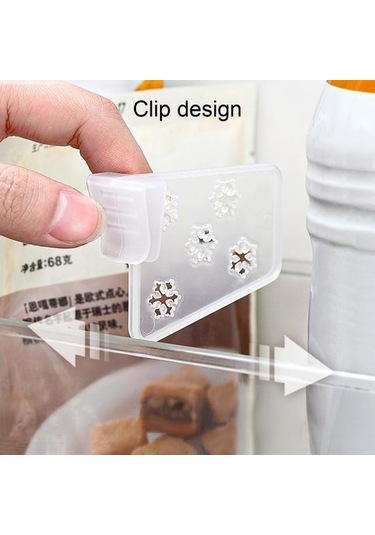 4 Adet/takım Buzdolabı Bölücüler Gıda Sınıfı Yerden Tasarruf Sağlayan Plastik Popüler Sınıflandırılmış Snap-on Mutfak Malzemeleri