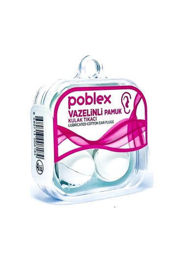 Poblex Vazelinli Pamuk Kulak Tıkacı 2li