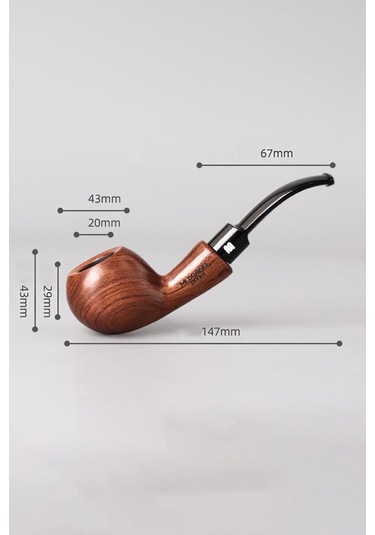 Muxiang Maun Ağacı Parlak El Yapımı Pipo Rd24